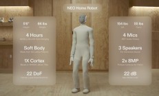 OpenAI 投资的全球首款家务机器人 1X Neo 开启预售,2 万美元