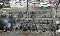 锂电池自燃 湖北42辆电动自行车烧成铁架 距离停车场几步之遥 !